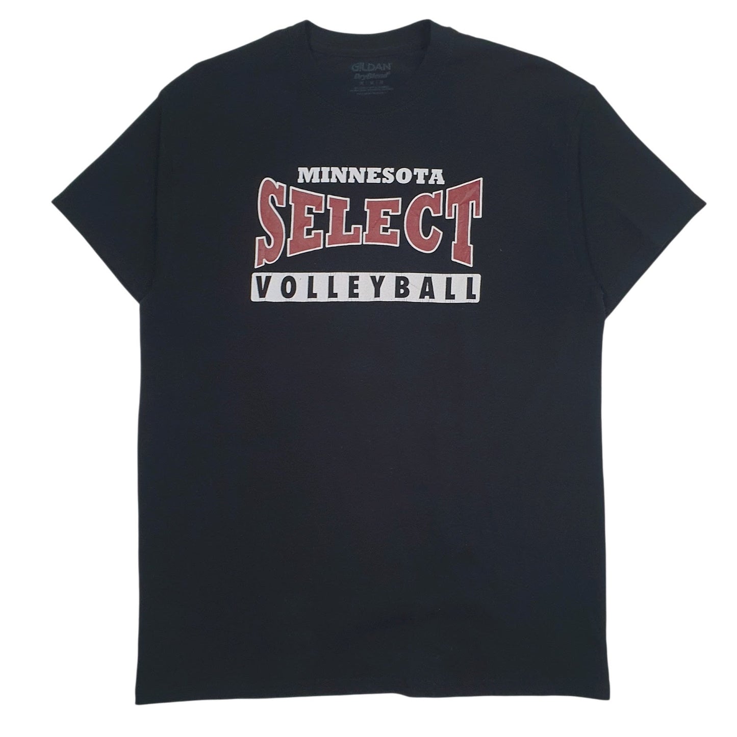 Mens Black Gildan Minnesota Select Volleyball Short Sleeve T Shirt