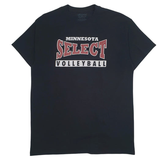 Mens Black Gildan Minnesota Select Volleyball Short Sleeve T Shirt