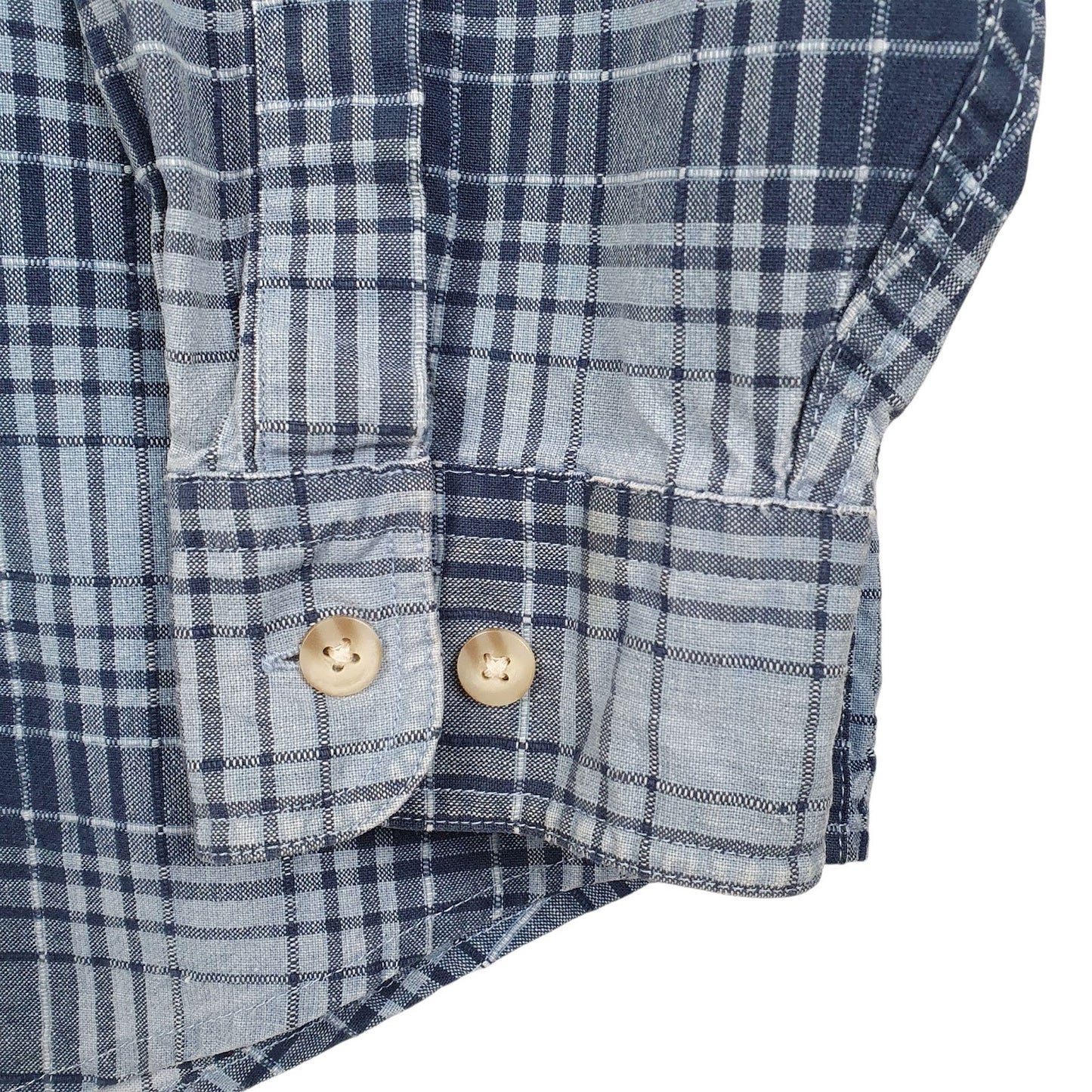 Mens Blue L.L.Bean  Full Zip Shirt