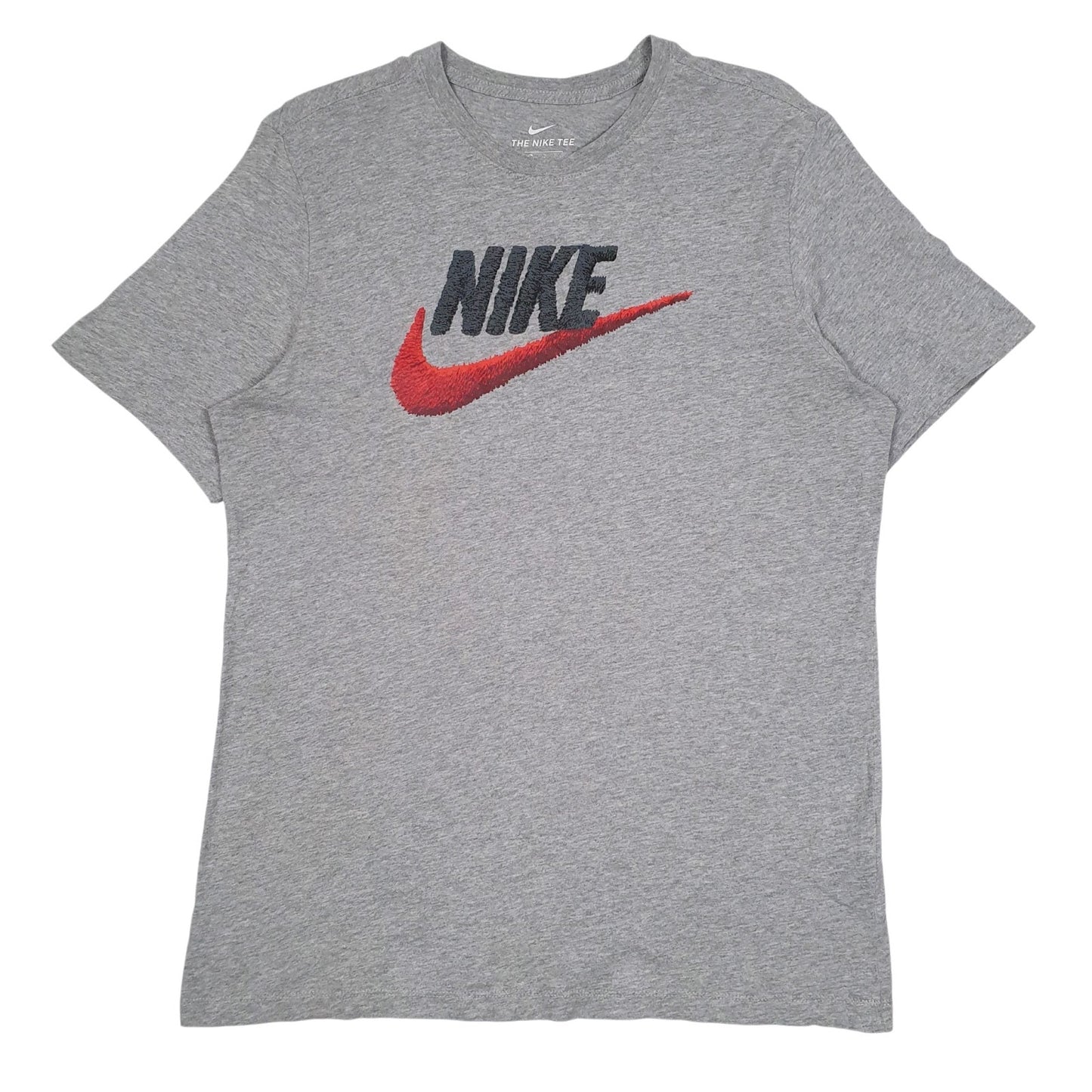 Mens Grey Nike Spellout Short Sleeve T Shirt