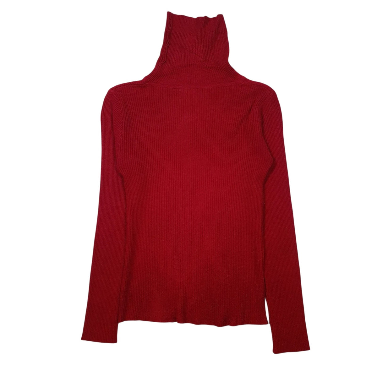 Womens Red Unbranded  Turtle Neck Jumper