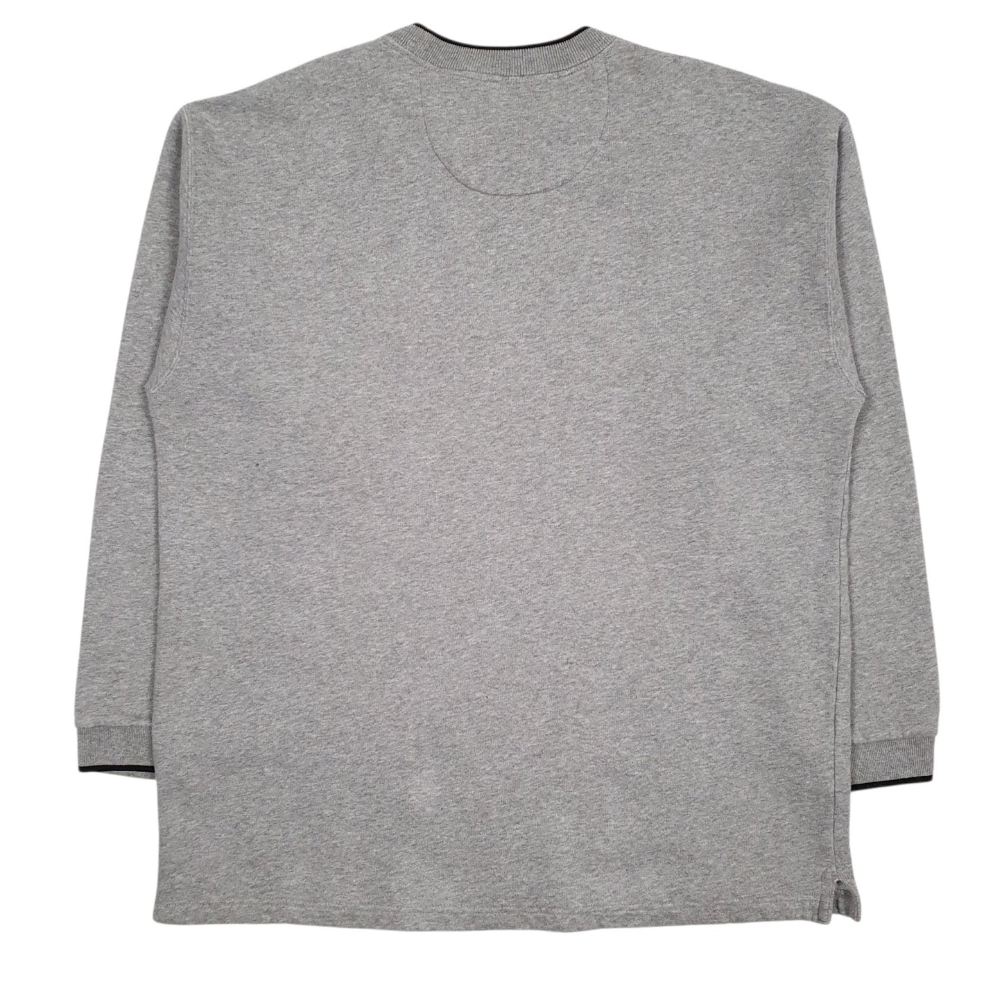 Mens Grey Ralph Lauren Vintage 90s Spellout Crewneck Jumper
