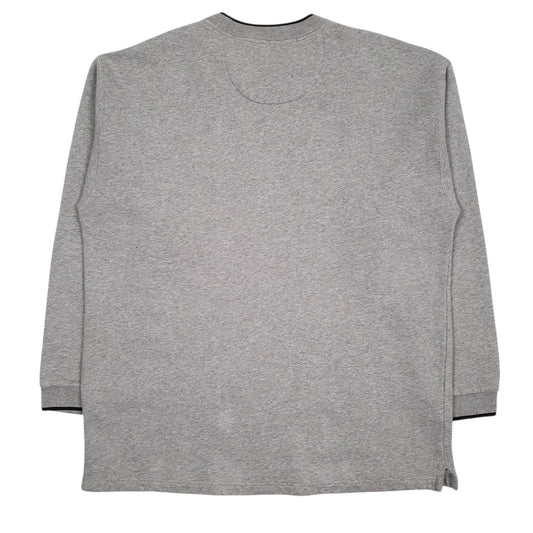 Mens Grey Ralph Lauren Vintage 90s Spellout Crewneck Jumper