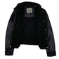 Womens Black Levis Faux Leather Suede  Coat