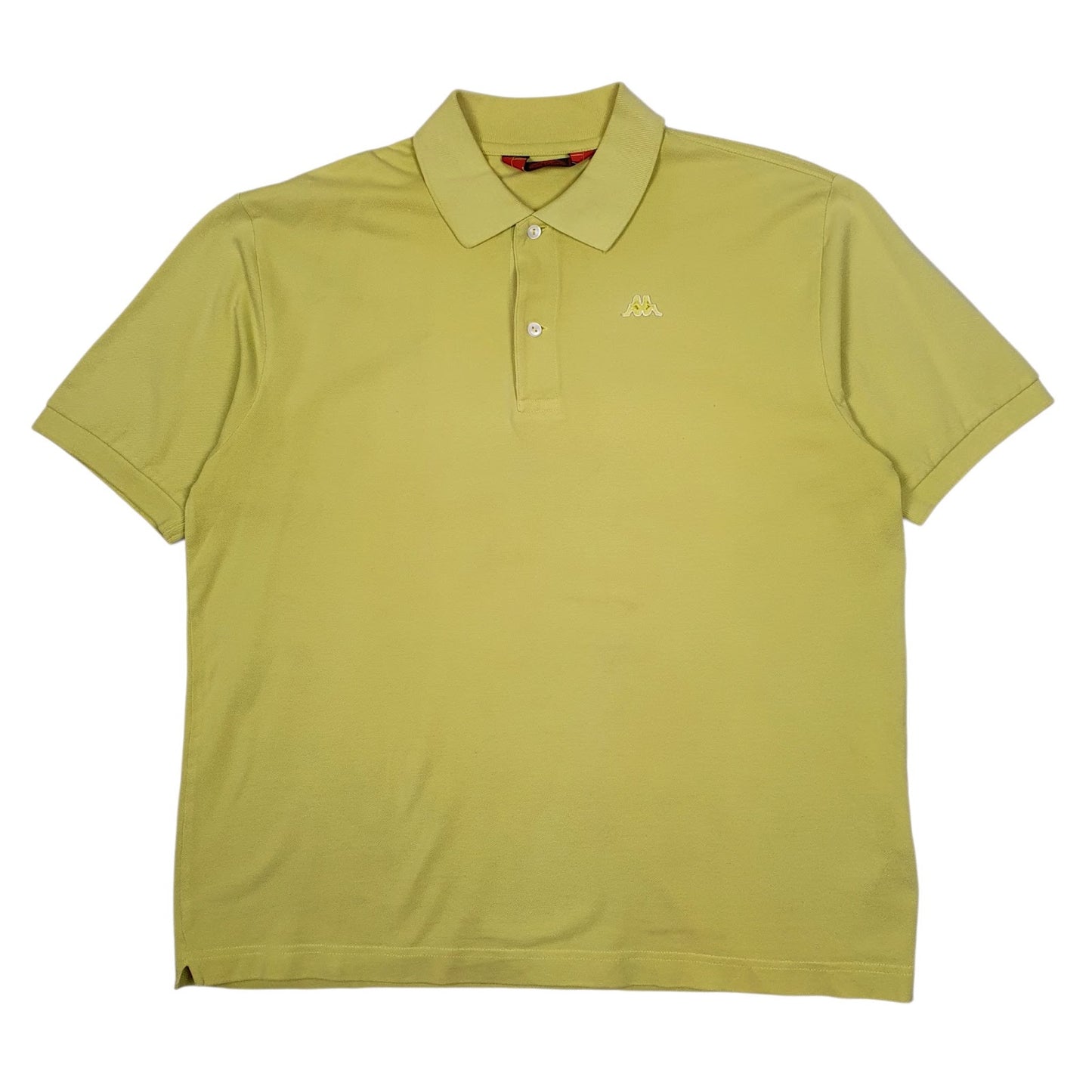 Mens Yellow Kappa  Short Sleeve Polo Shirt