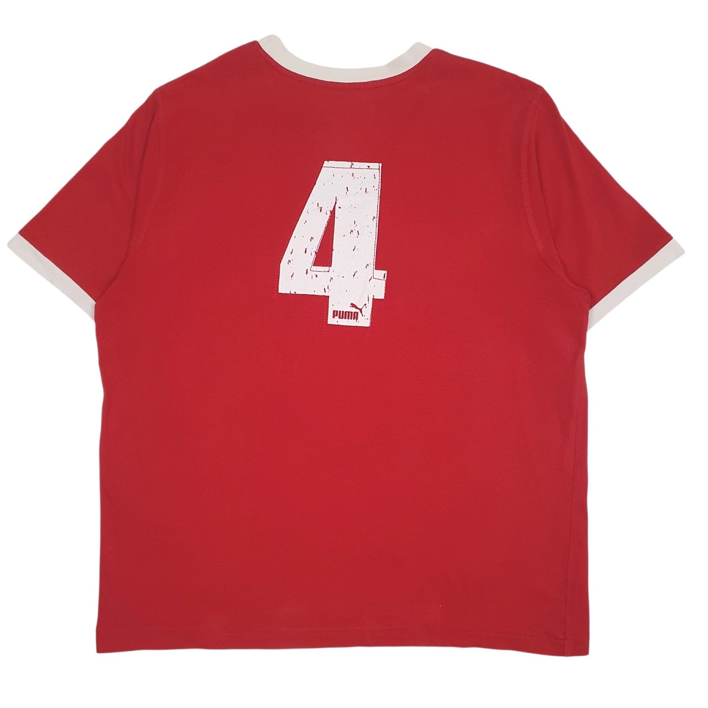 Mens Red Puma Spellout  T Shirt