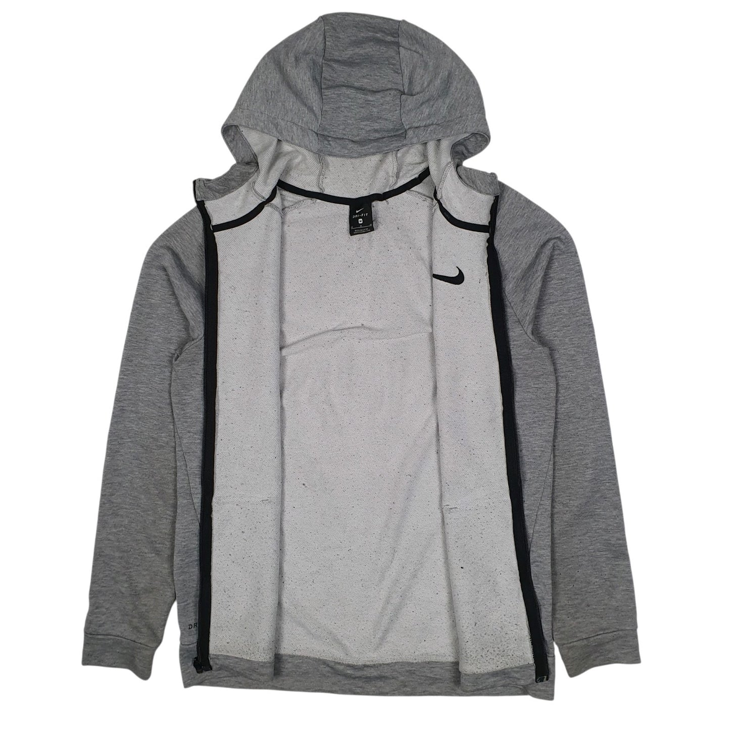 Mens Grey Nike Hoodie Tech Full Zip Jumper