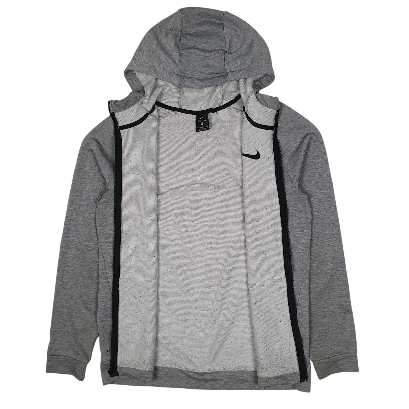 Mens Grey Nike Hoodie Tech Full Zip Jumper