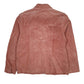 Womens Pink 4/5/6 Fashion Concept Suede Bomber  Coat