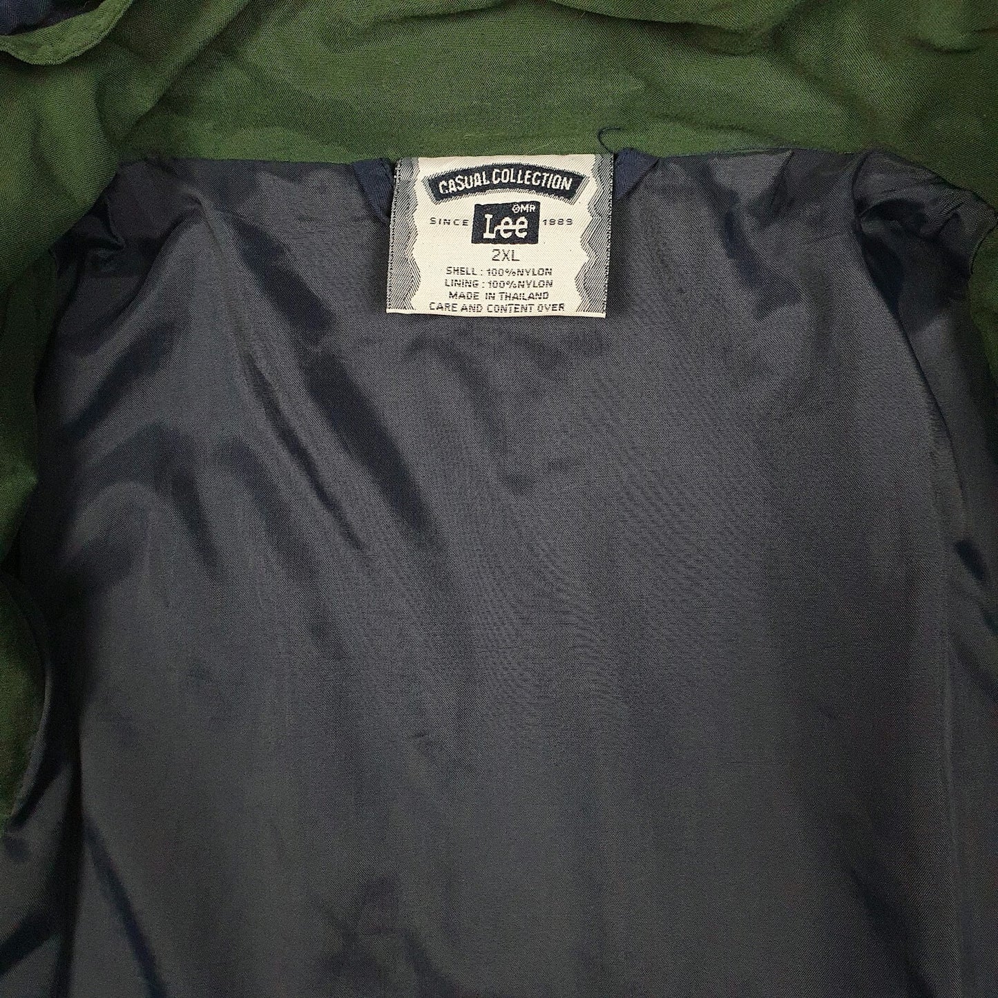Mens Navy Lee Vintage 90s Bomber  Coat