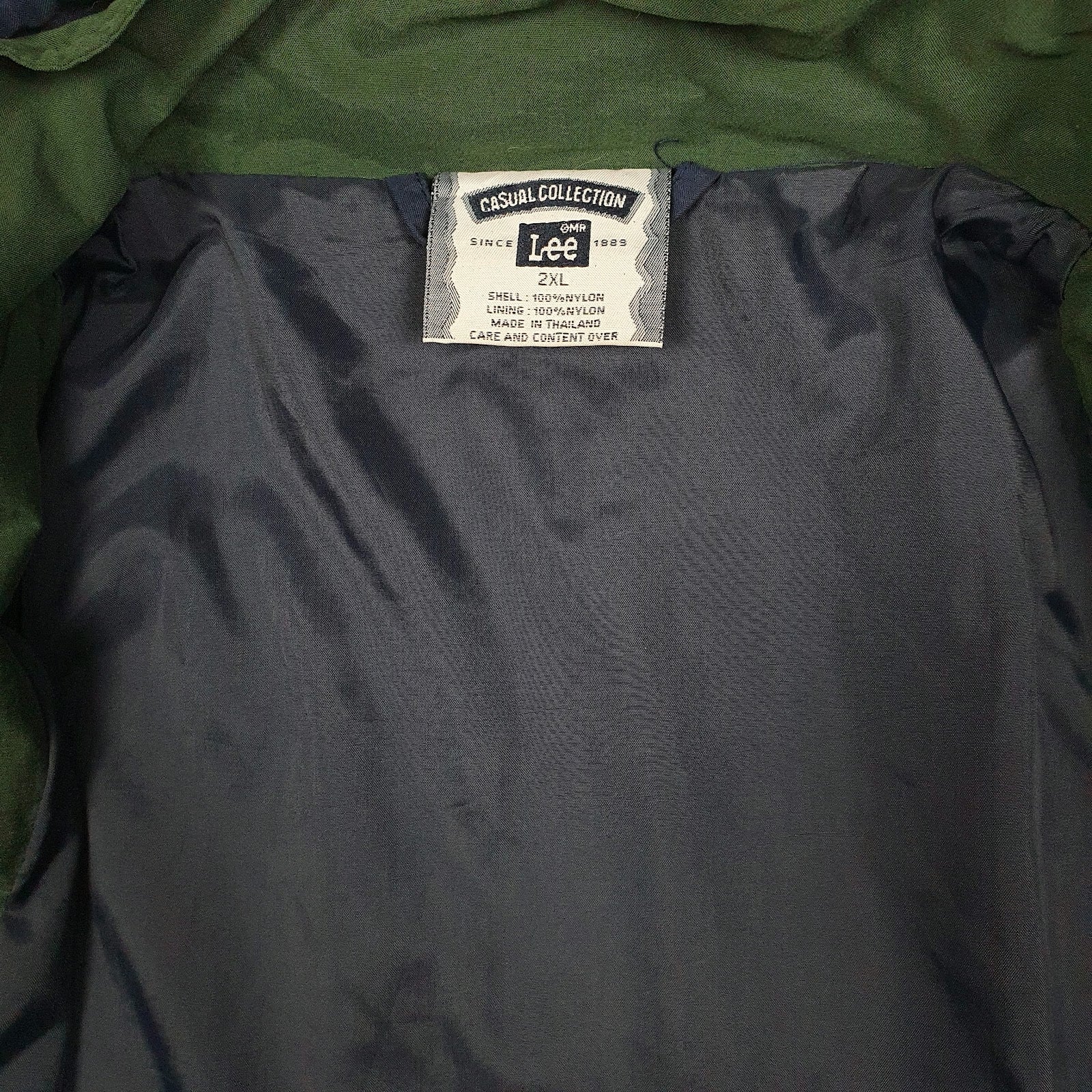 Mens Navy Lee Vintage 90s Bomber  Coat