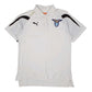 Mens White Puma SS Lazio FC Football Short Sleeve Polo Shirt