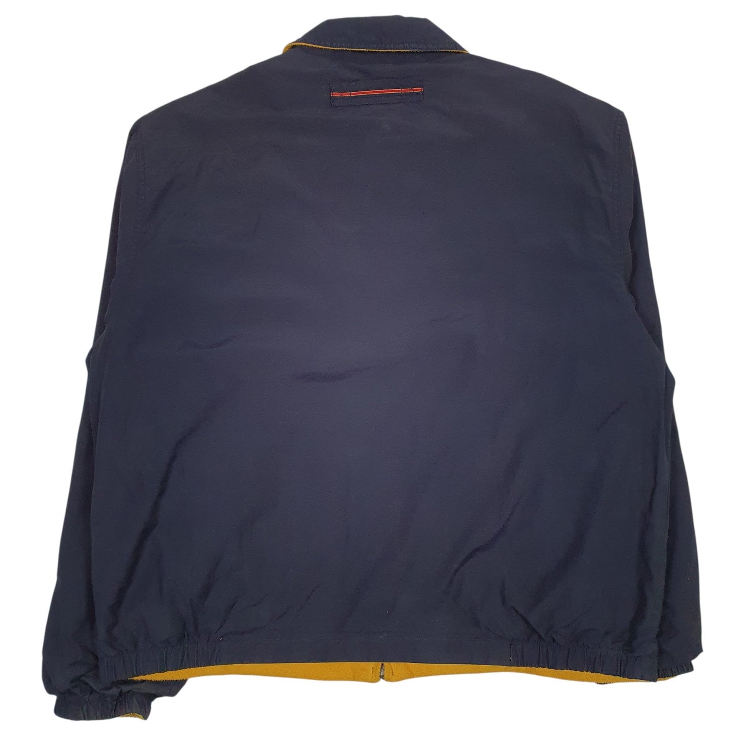 Mens Navy Tommy Hilfiger Vintage 00s Padded Reversable Fleece Crewneck Coat