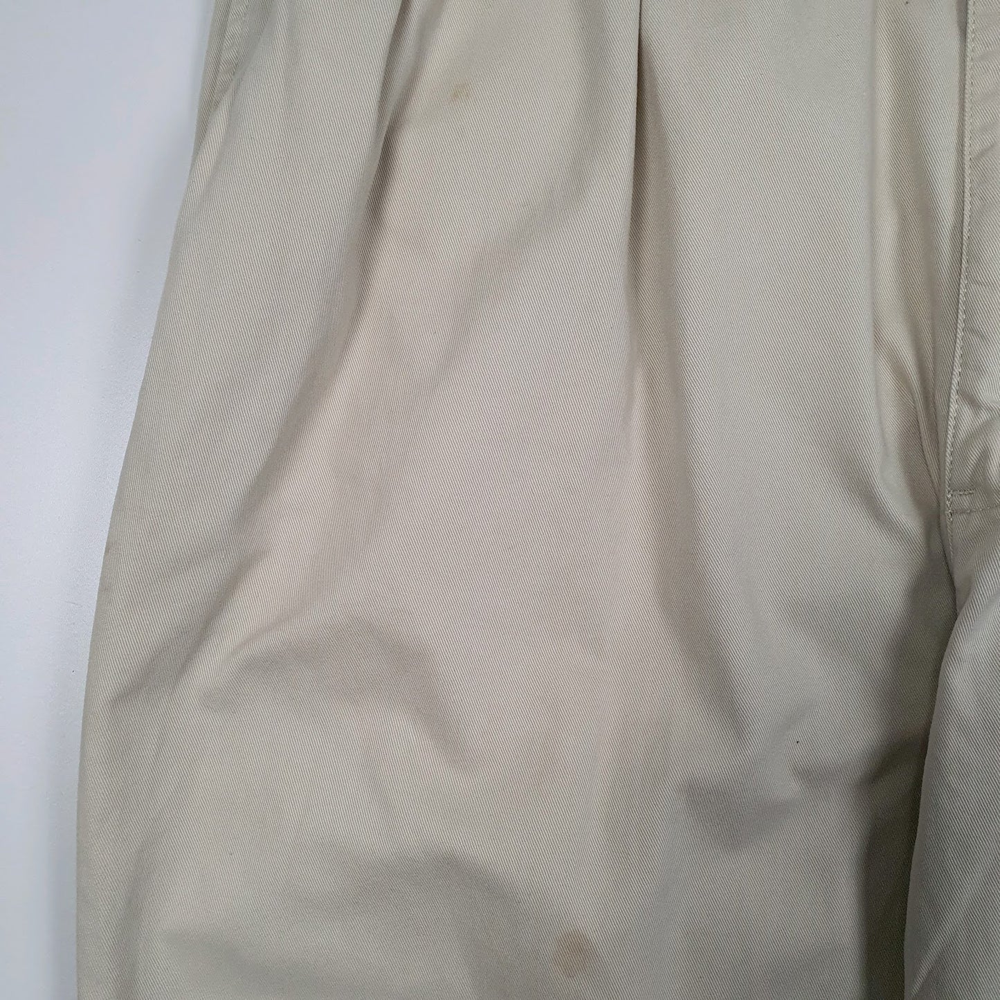 Mens Beige Polo Ralph Lauren Andrew Pant Double Pleated  Trousers