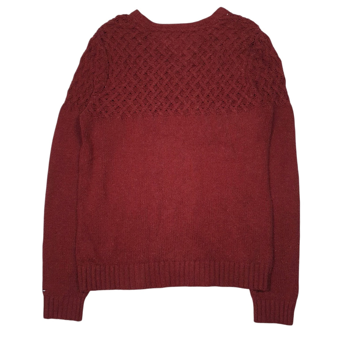 Womens Red Tommy Hilfiger Knit Crewneck Jumper