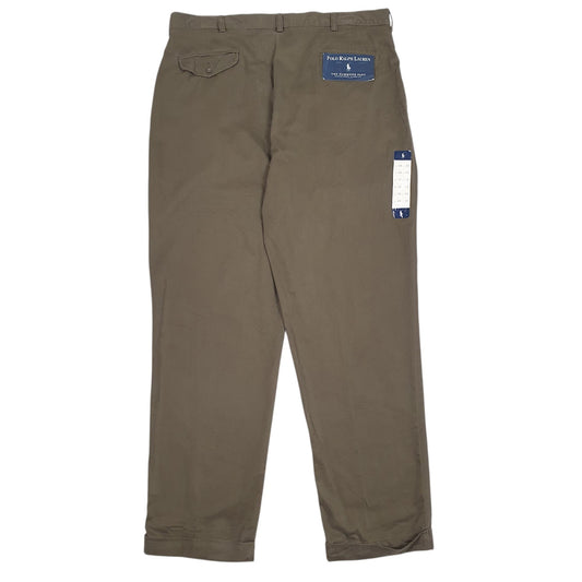 Mens Green Polo Ralph Lauren Hammond Pant Double Pleated  Trousers