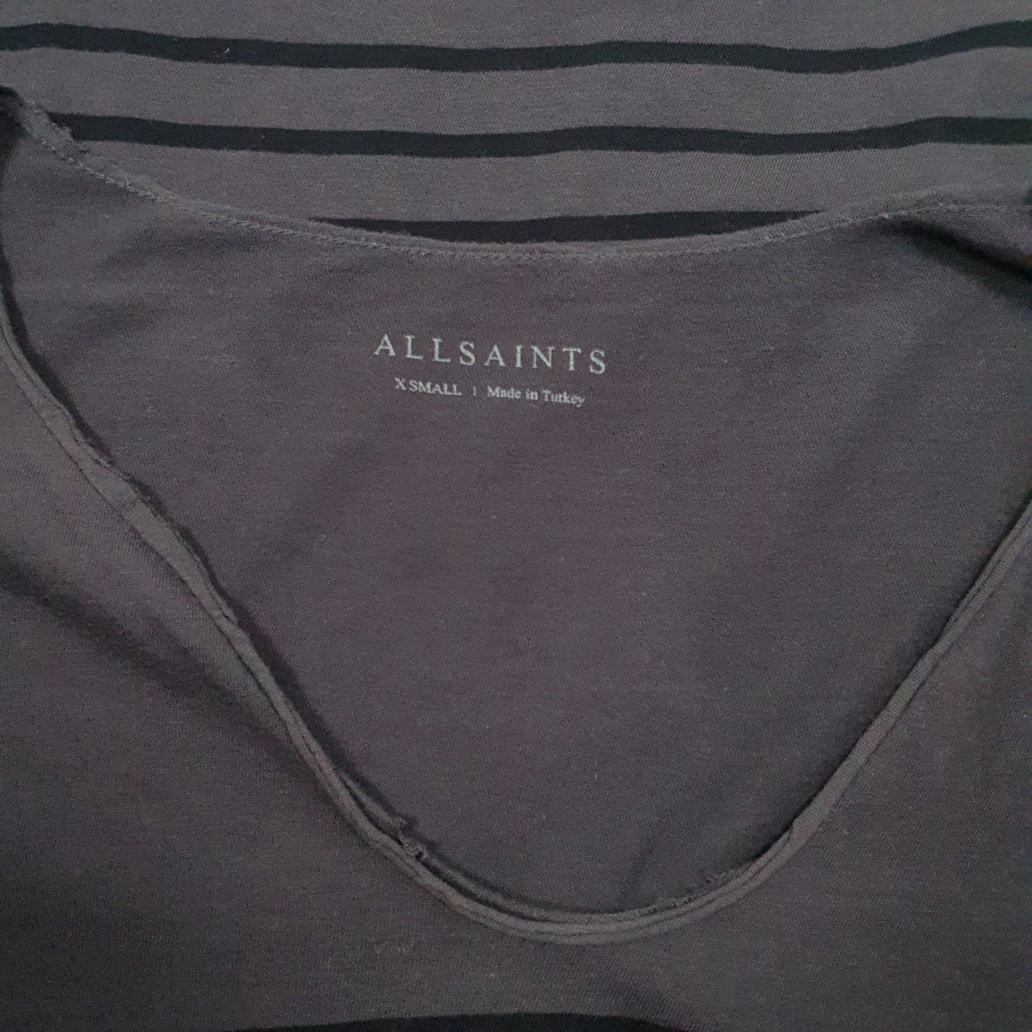 Mens Grey All Saints   T Shirt