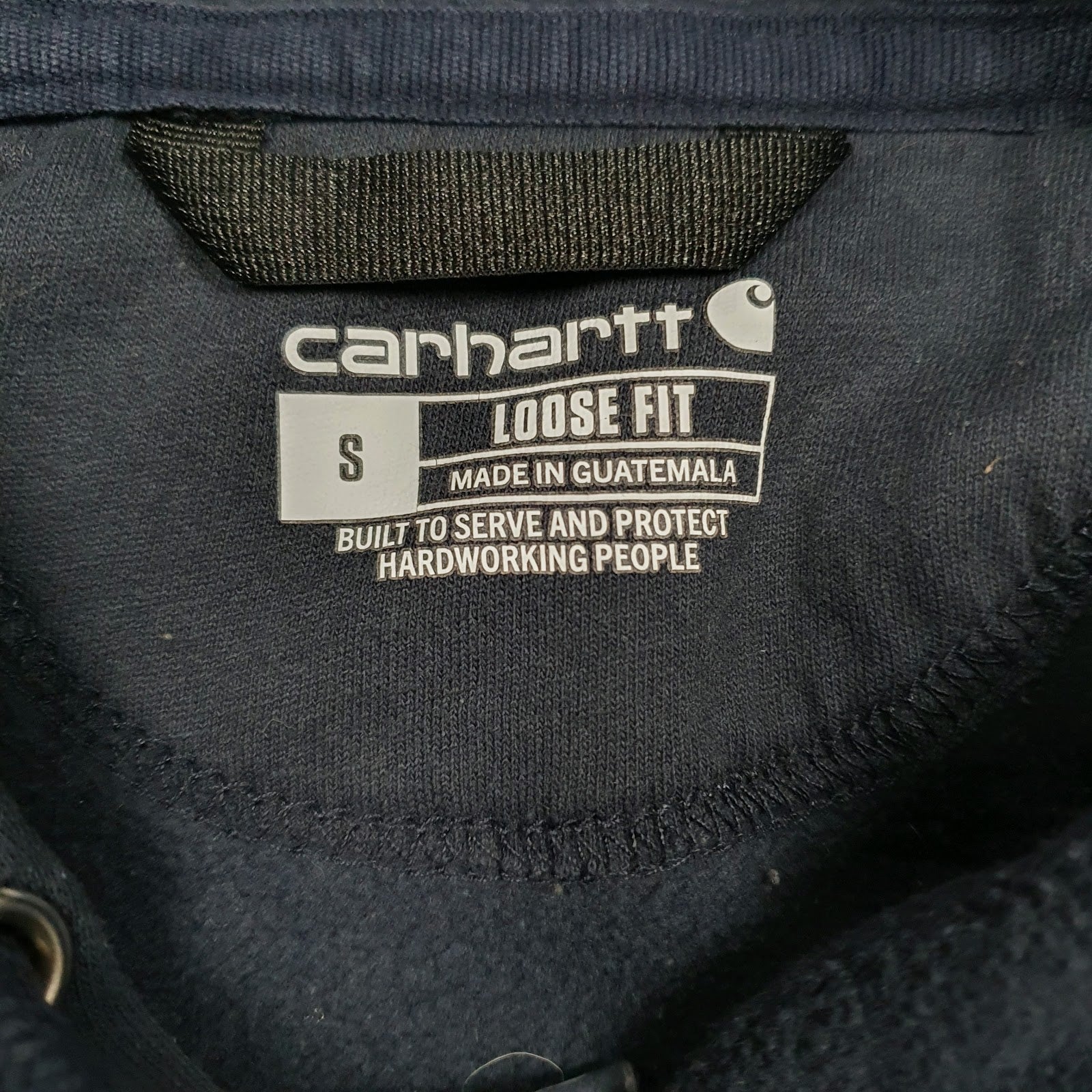 Mens Navy Carhartt  Hoodie Jumper