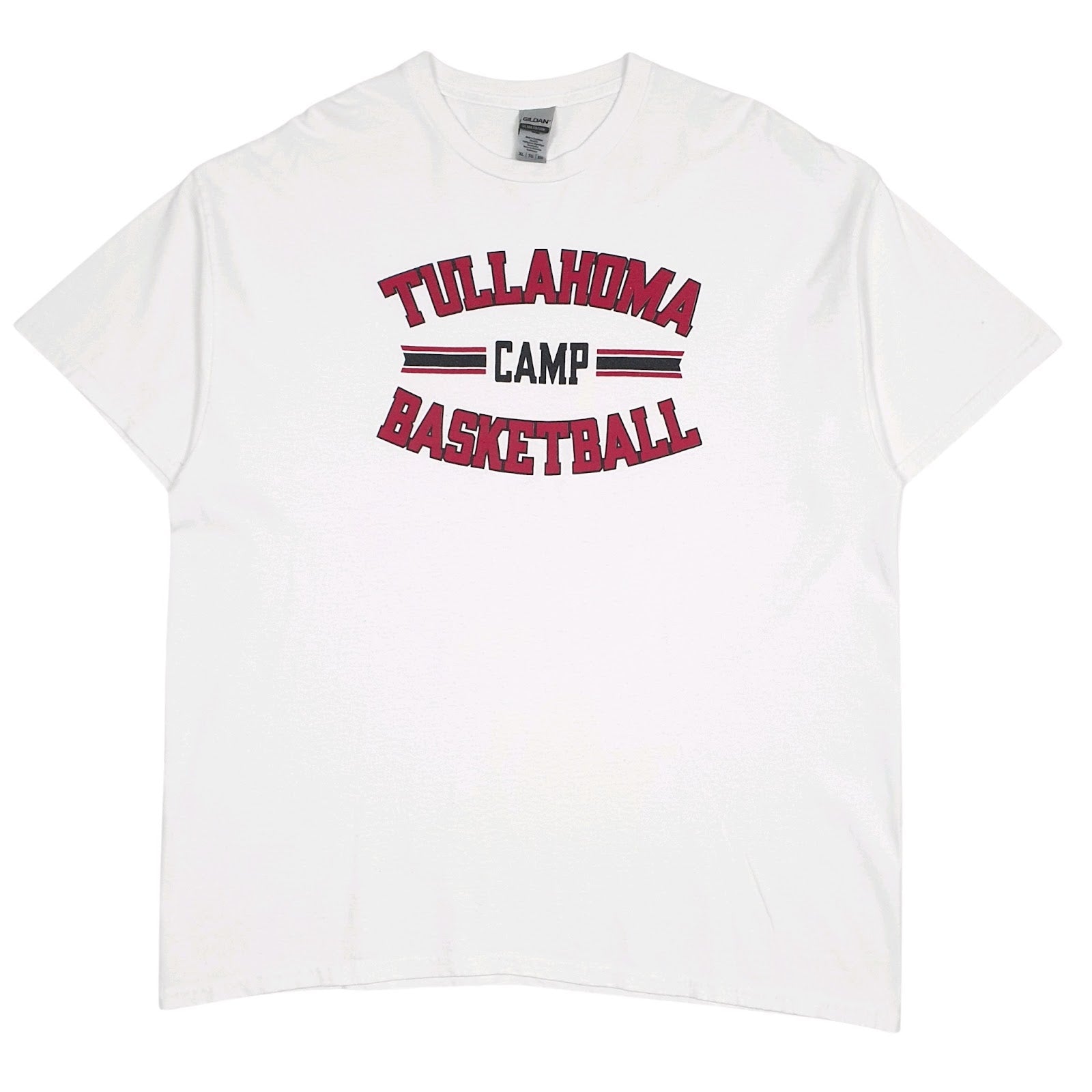 Mens White Gildan Tullahoma Basketball Short Sleeve T Shirt