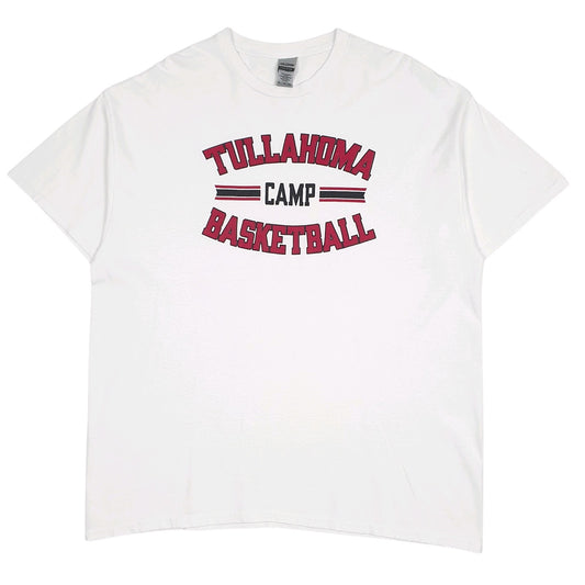 Mens White Gildan Tullahoma Basketball Short Sleeve T Shirt