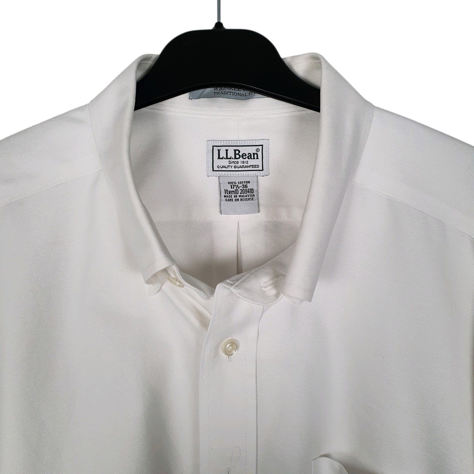 Mens White L.L.Bean   Shirt