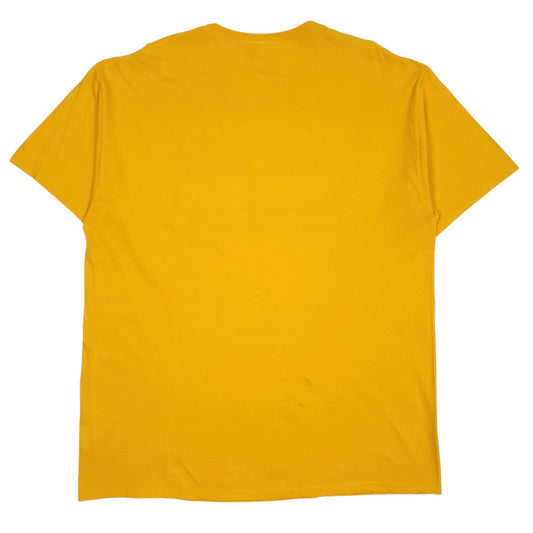 Mens Yellow Fruit Of The Loom Mount Mercy Mustangs  T Shirt