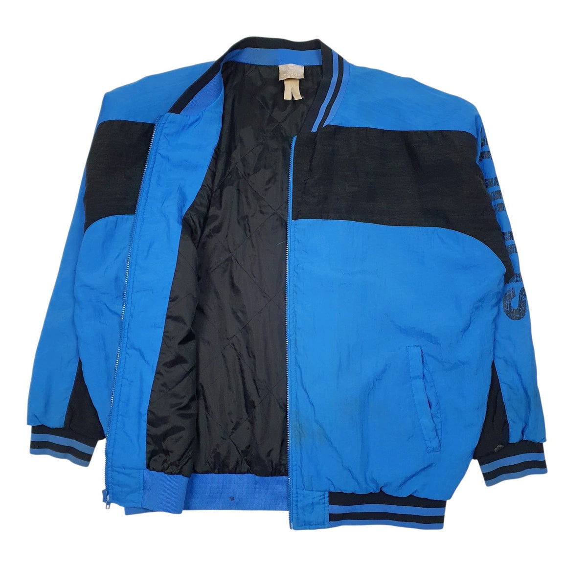 Mens Blue Adidas Vintage 90s Windbreaker  Coat
