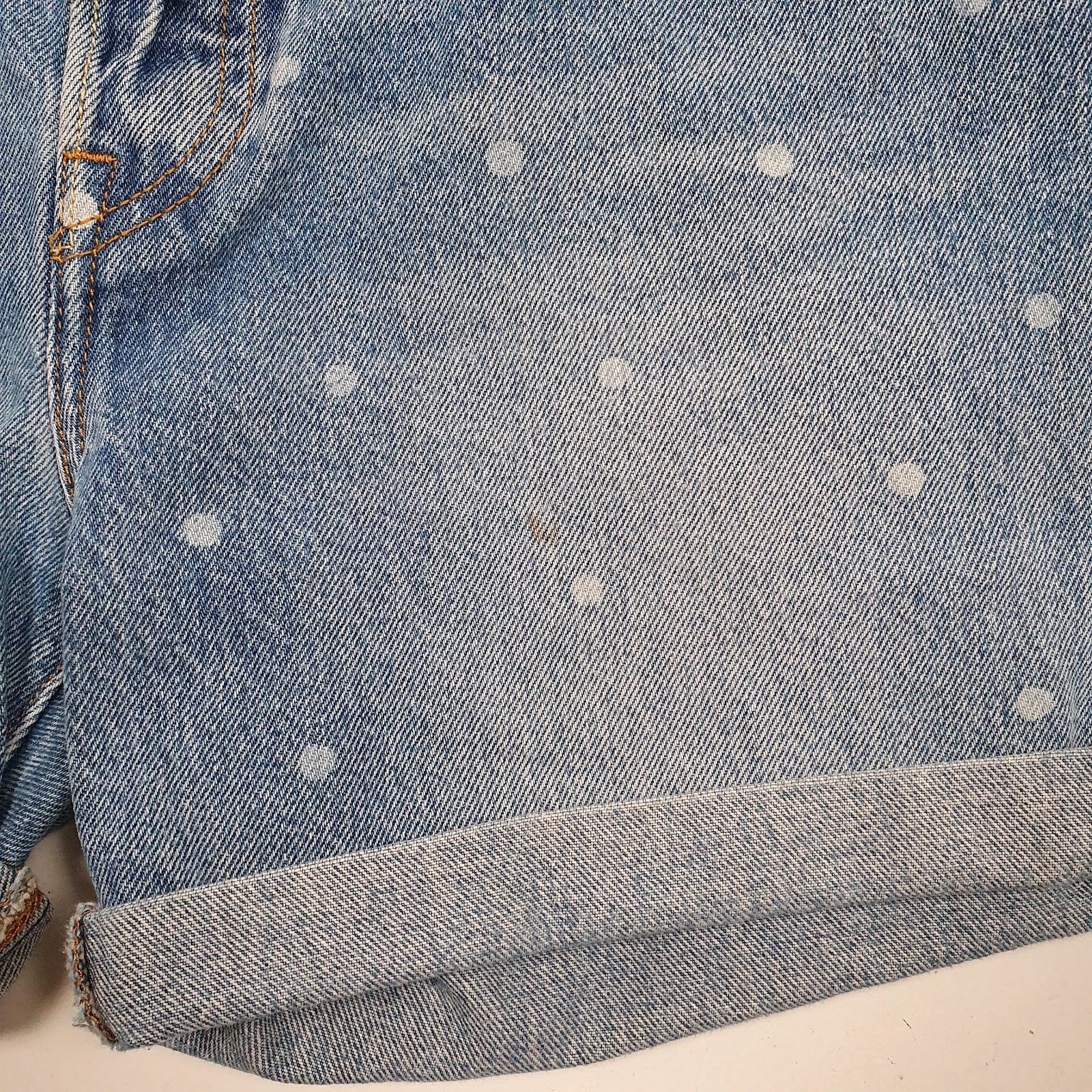 Womens Blue Levis 501  Shorts