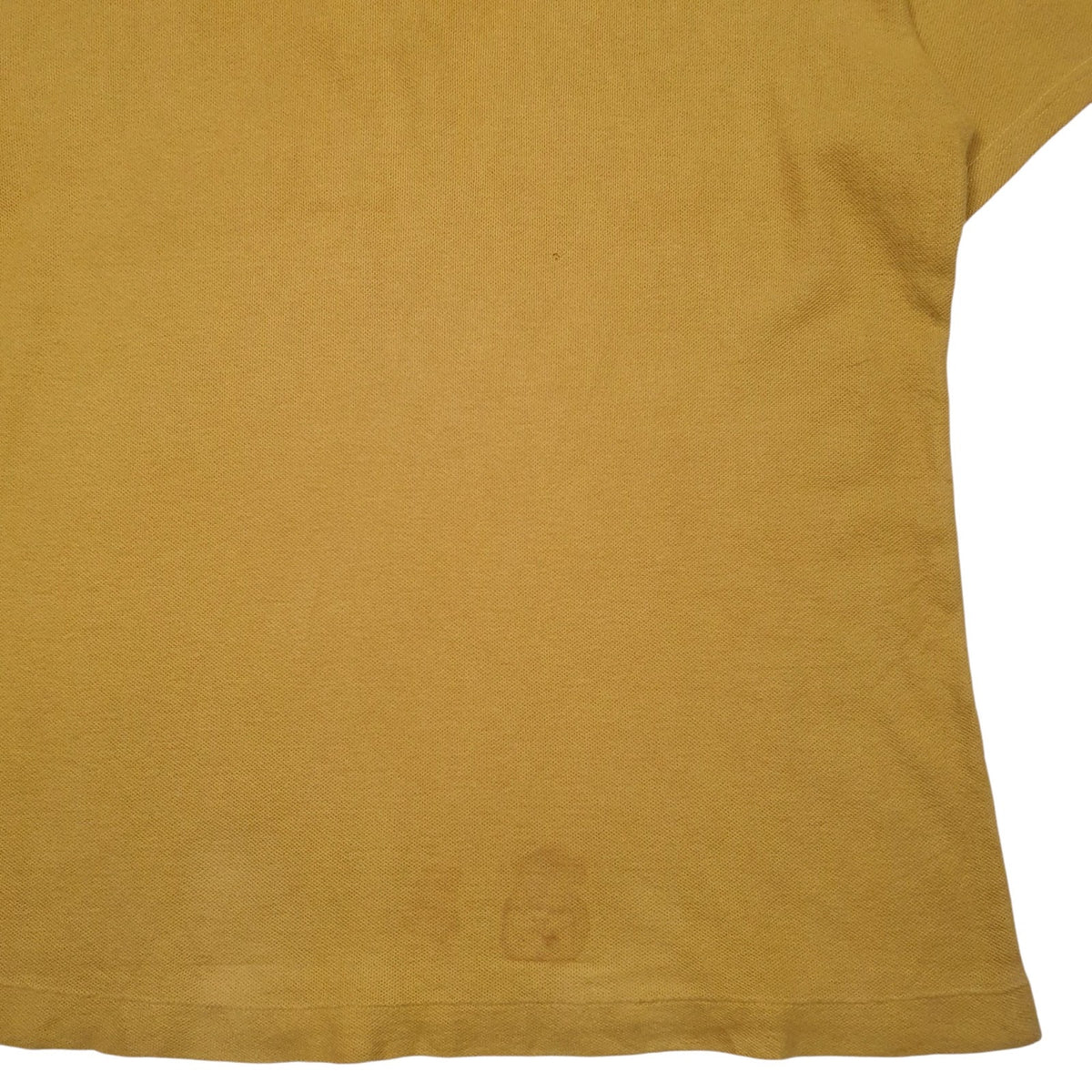 Mens Yellow Crocodile Vintage  Polo Shirt