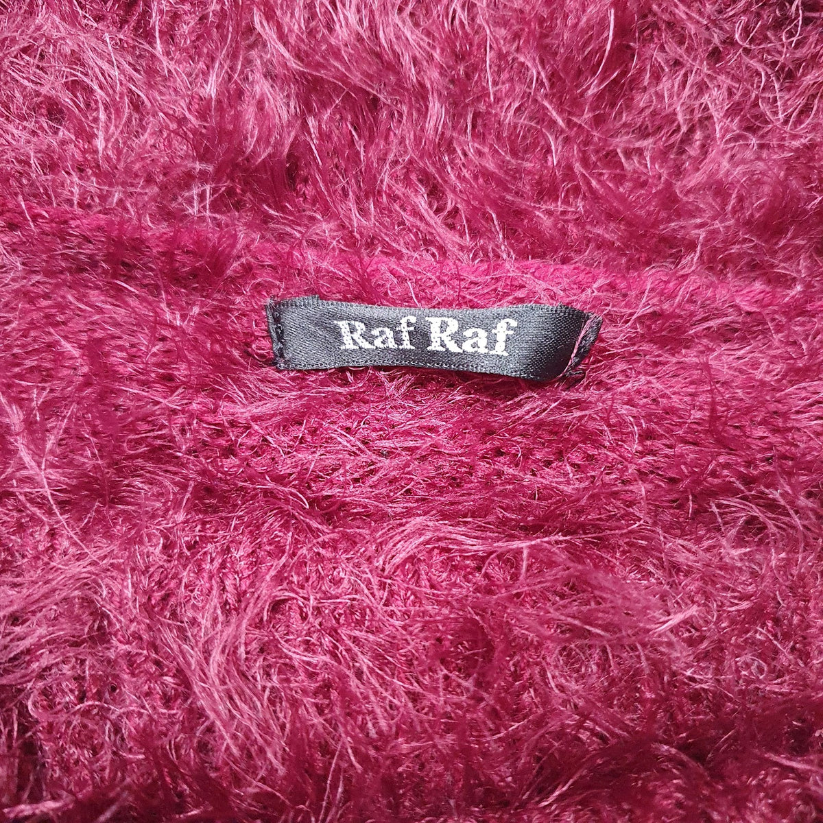 Womens Purple Raf Raf Fluffy Turtle Neck Jumper