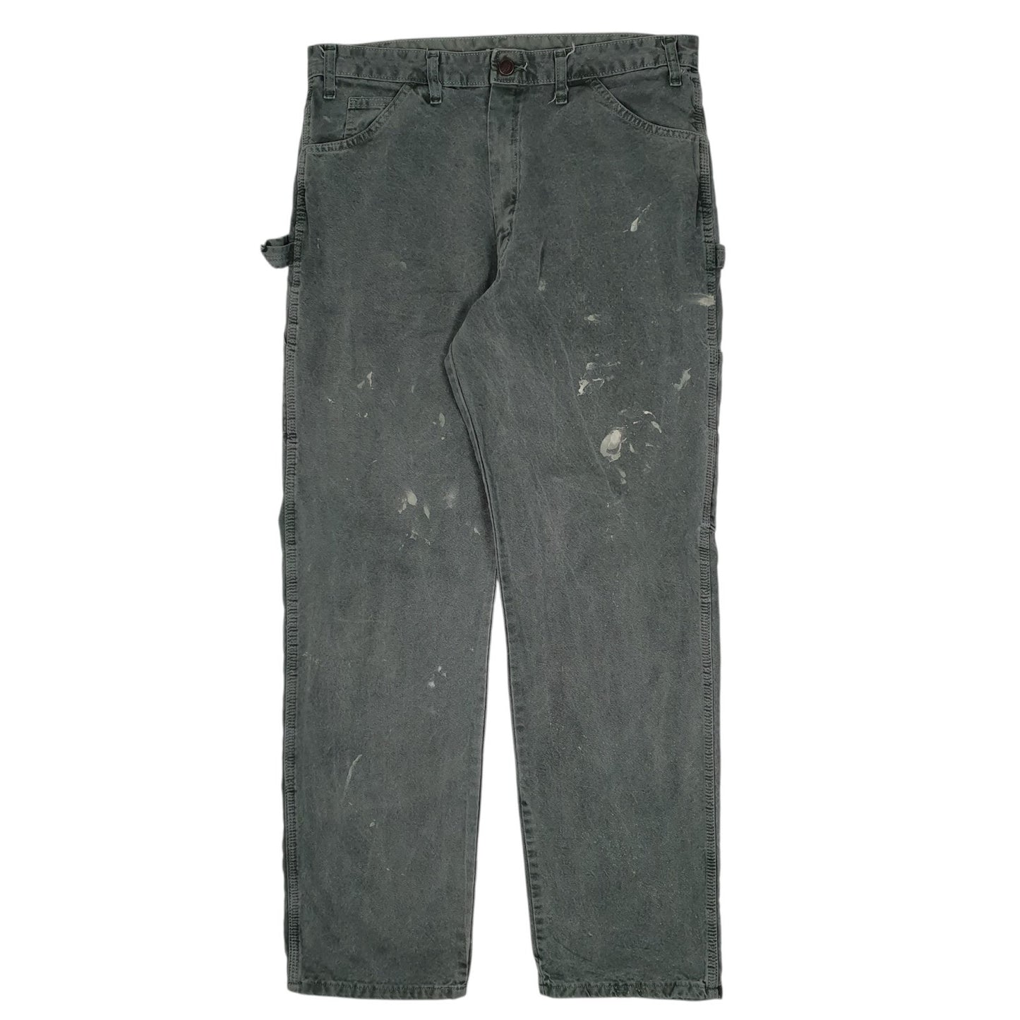 Mens Green Dickies  Carpenter Trousers