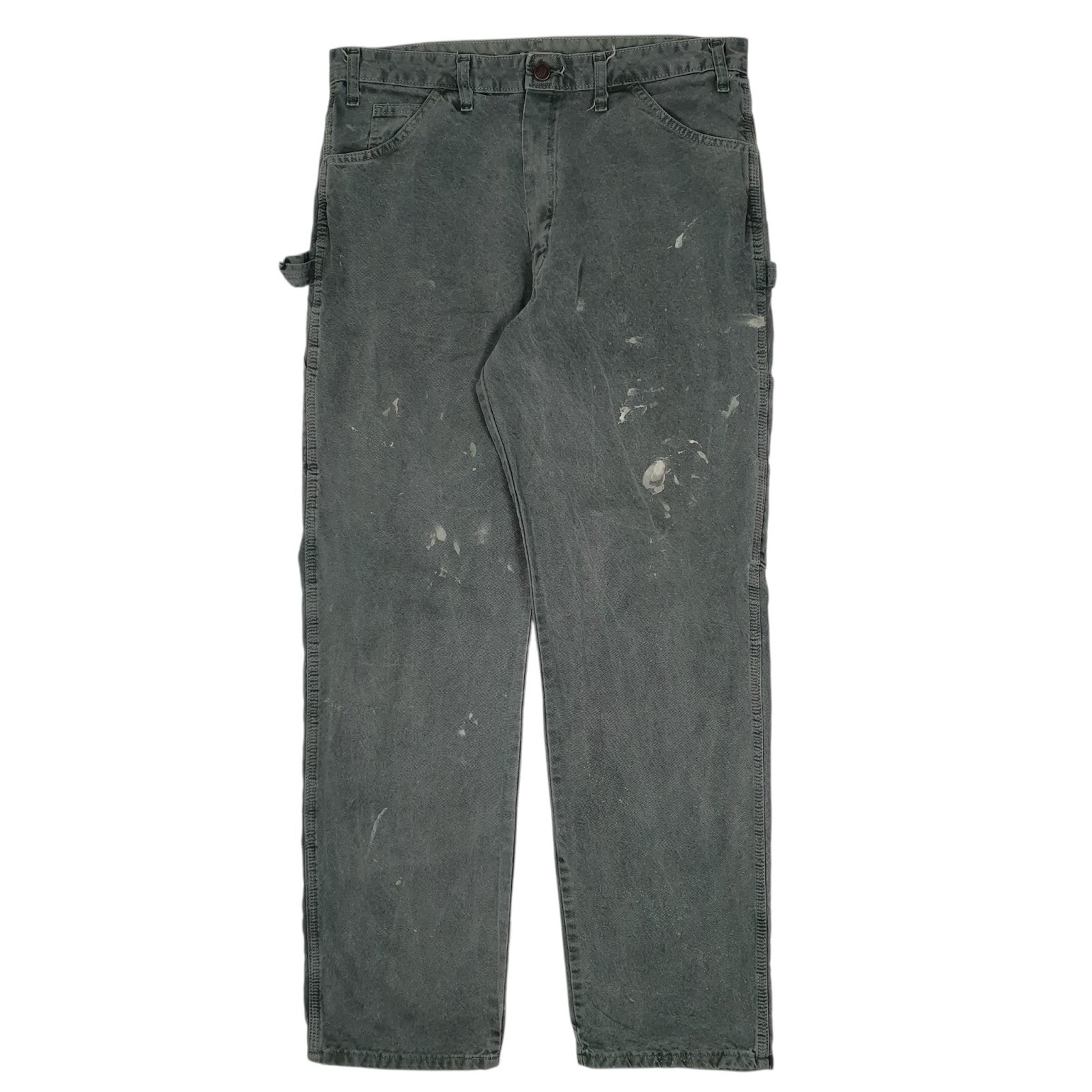 Mens Green Dickies  Carpenter Trousers