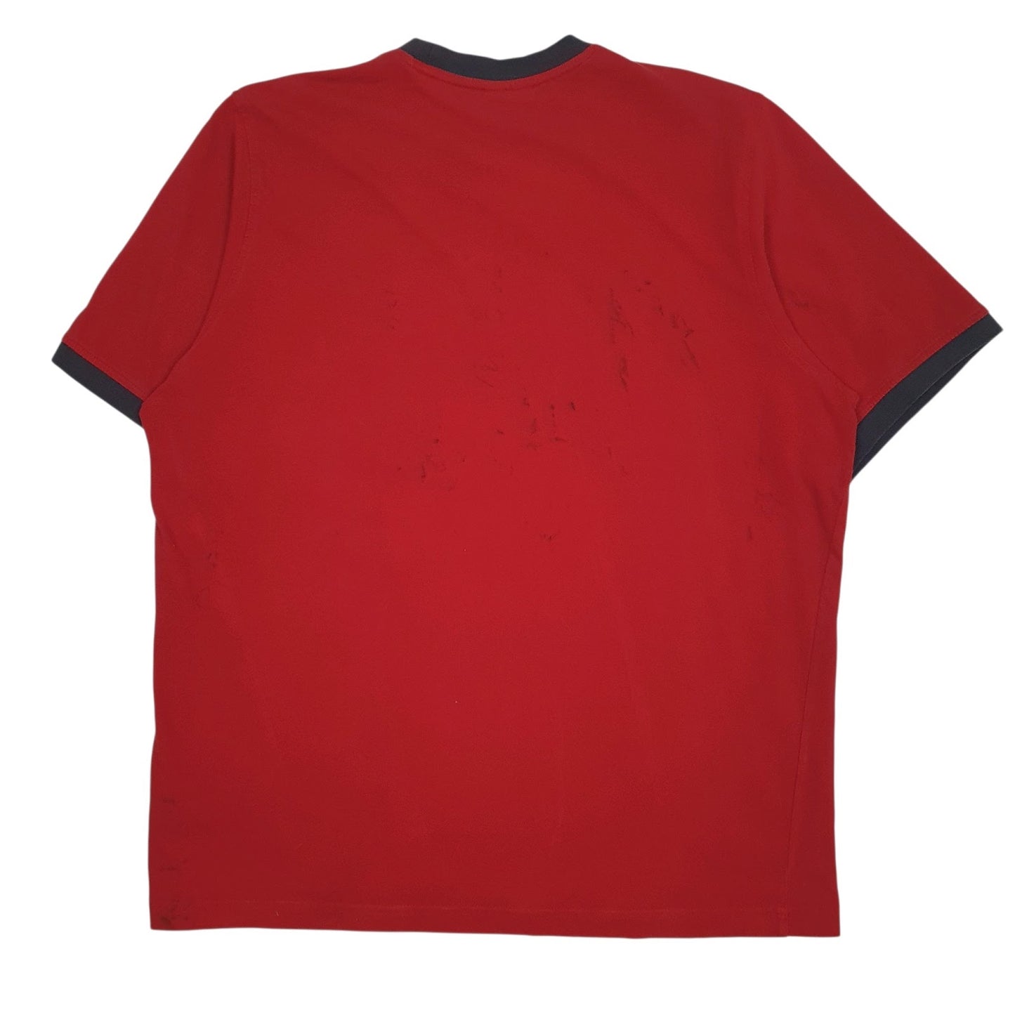 Mens Red Adidas Vintage 00s Spellout  T Shirt