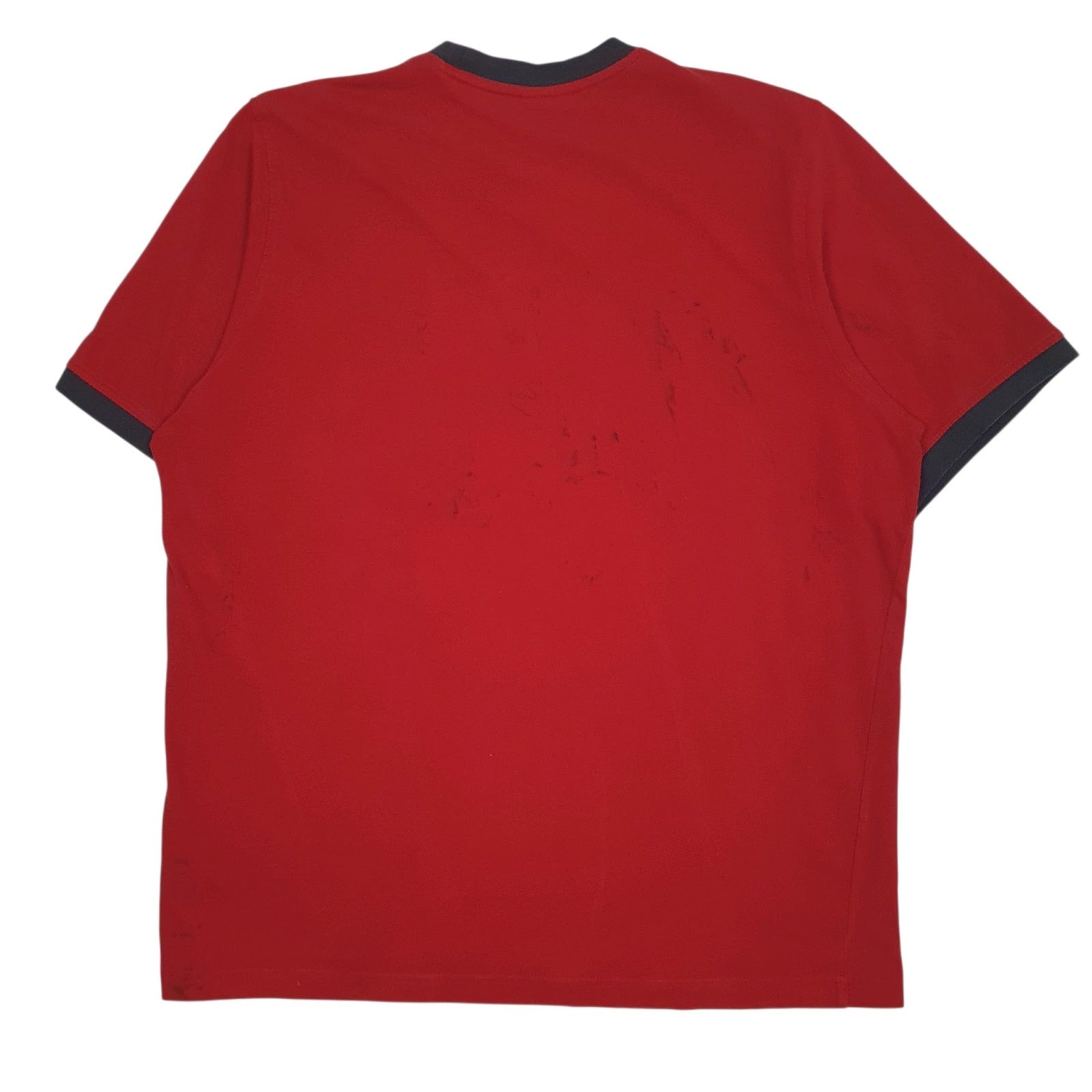 Mens Red Adidas Vintage 00s Spellout  T Shirt
