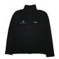 Womens Black Patagonia Micro D Quarter Zip Jumper