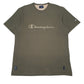 Mens Green Champion Spellout Short Sleeve T Shirt
