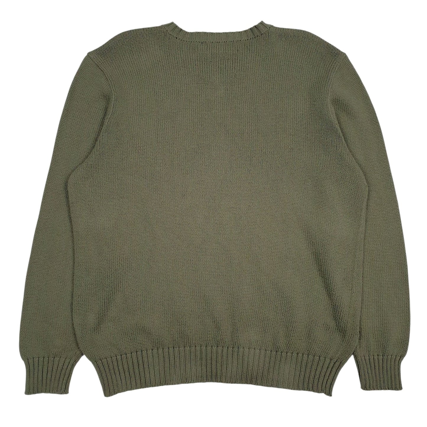 Mens Green Polo Ralph Lauren  Crewneck Jumper