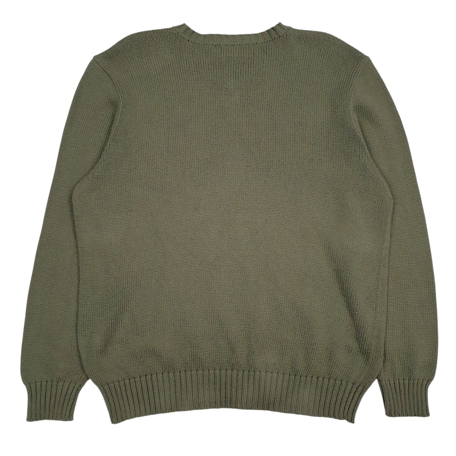 Mens Green Polo Ralph Lauren  Crewneck Jumper