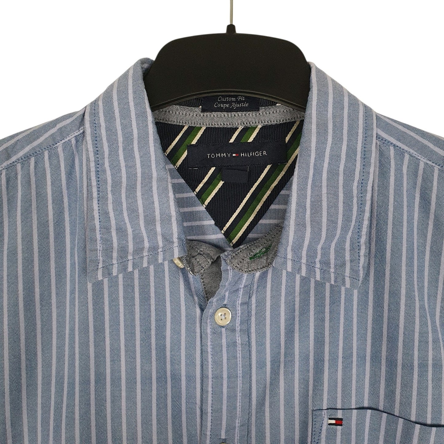 Mens Blue Tommy Hilfiger   Shirt