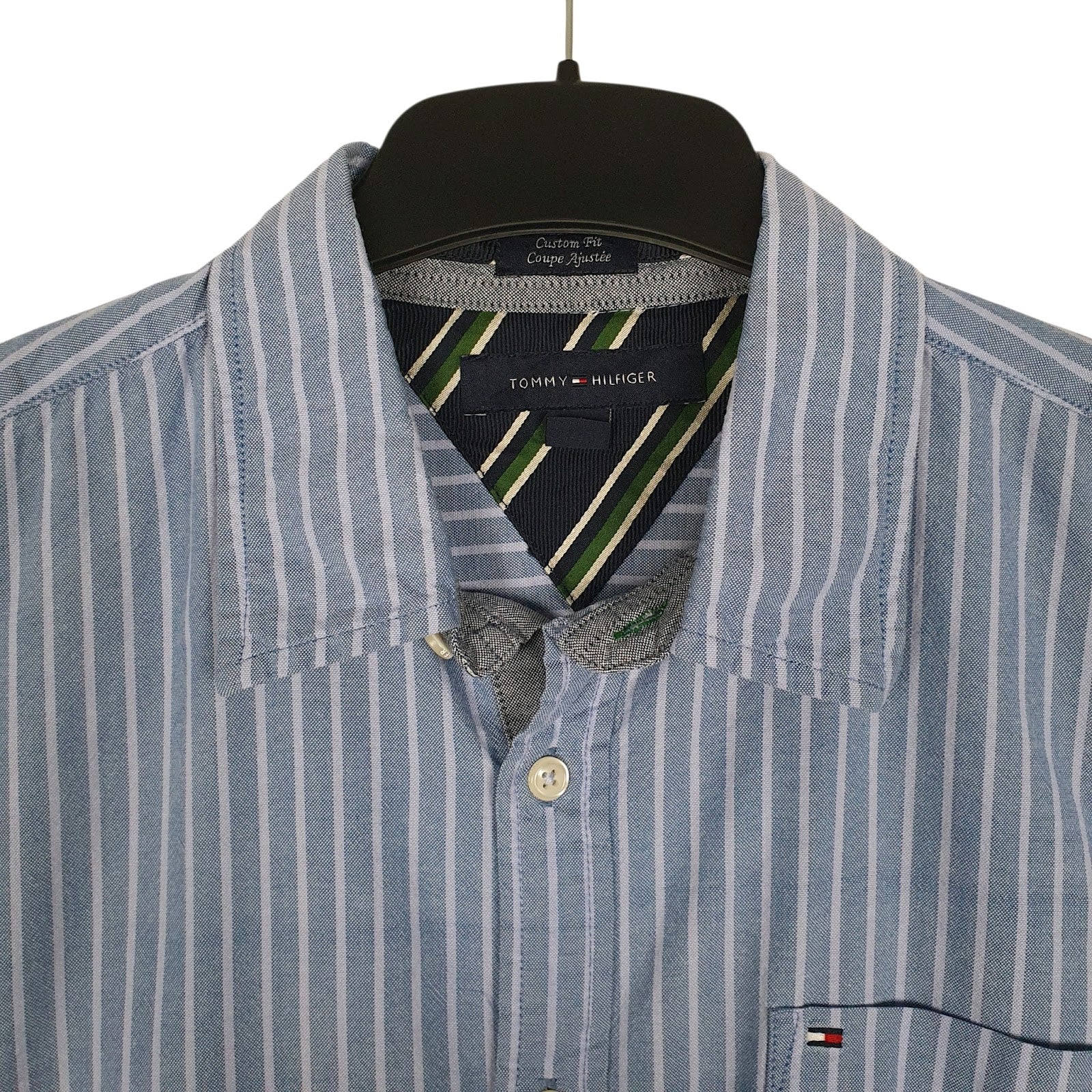Mens Blue Tommy Hilfiger   Shirt