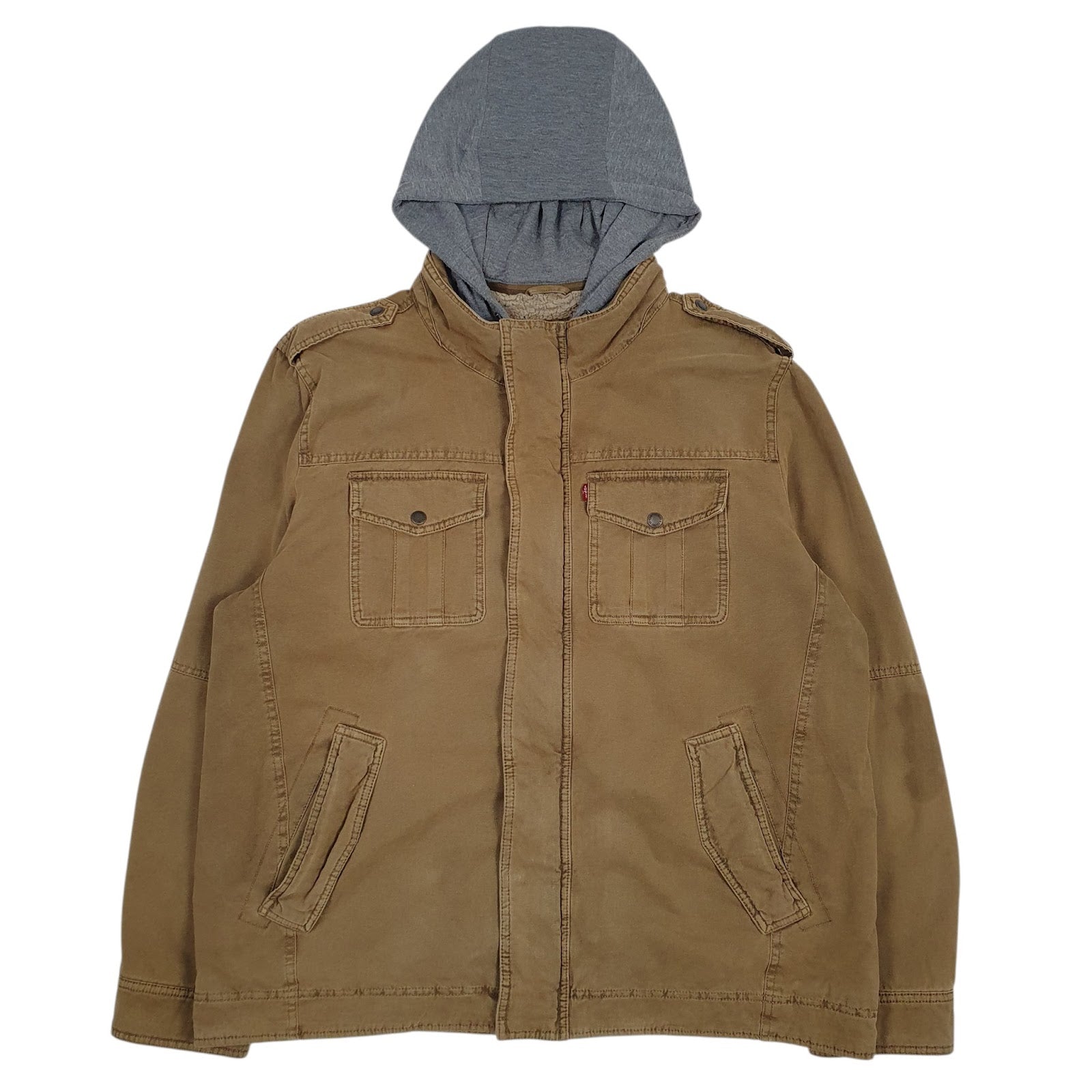 Mens Brown Levis Sherpa Lined  Coat