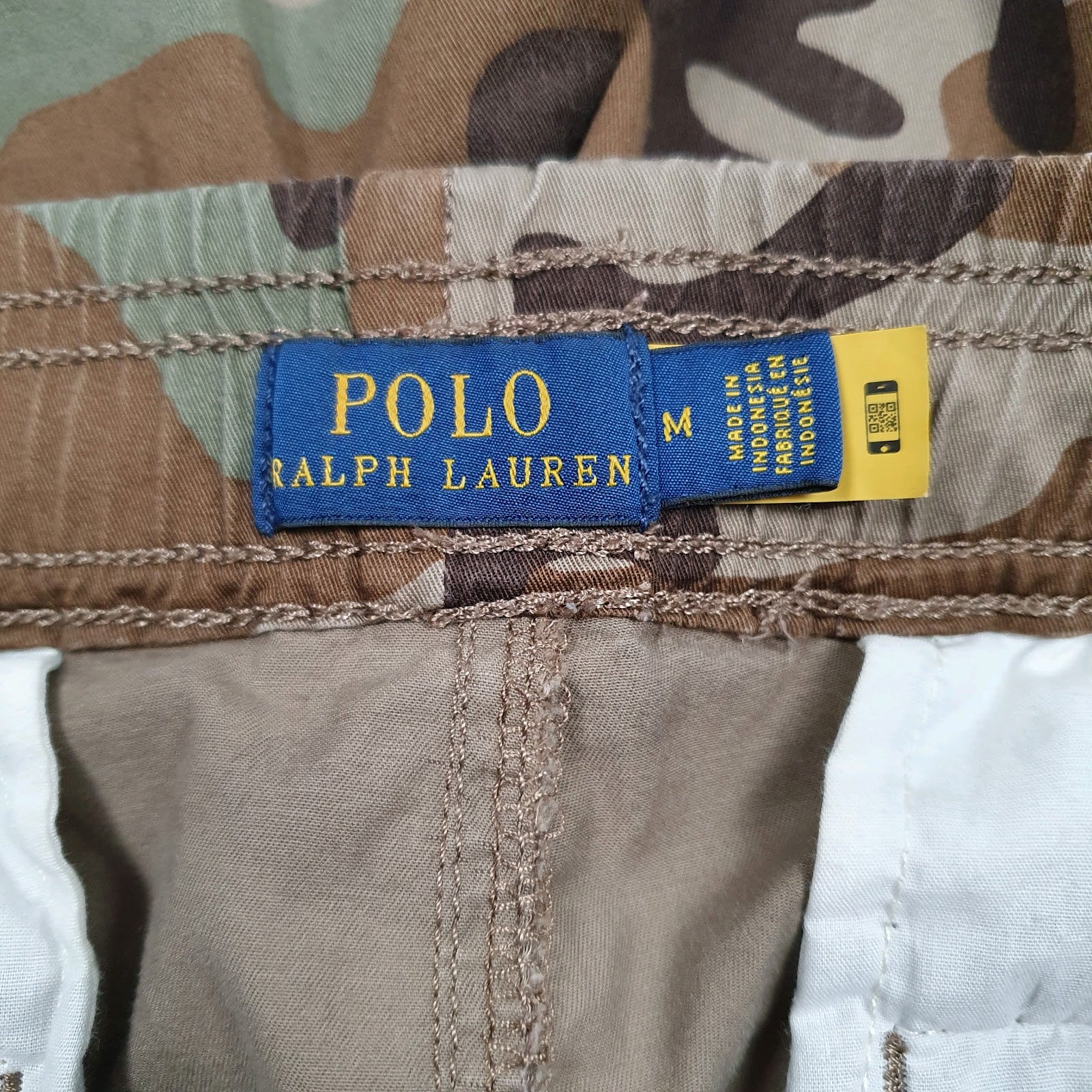 Mens Brown Polo Ralph Lauren Cargo Camo  Trousers