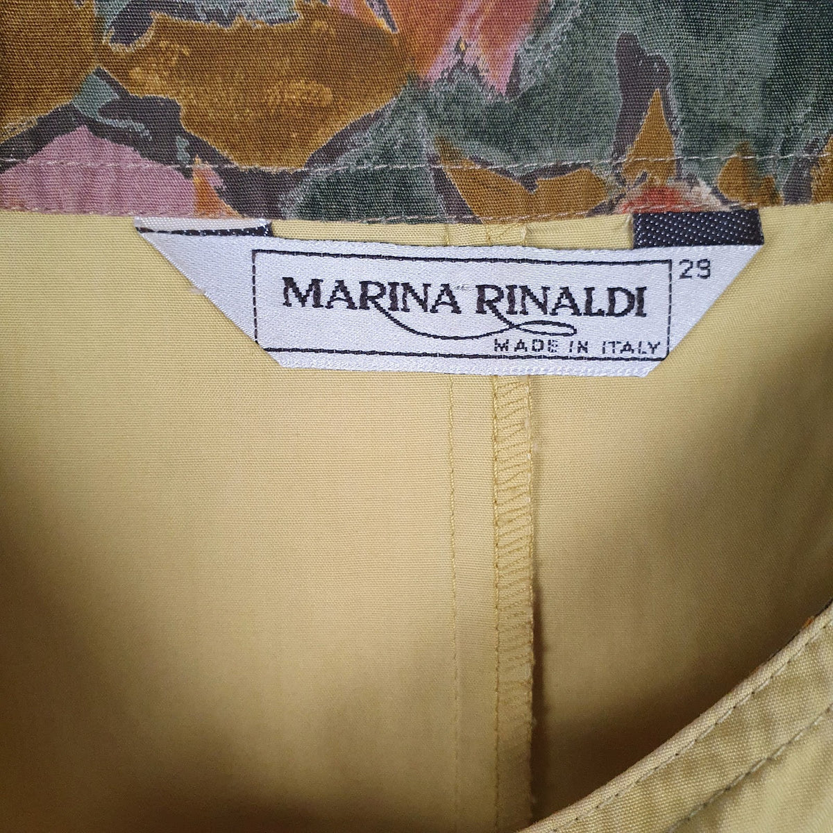 Womens Yellow Marina Rinaldi   Dress