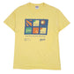 Mens Yellow Hanes Vintage 00s Short Sleeve T Shirt