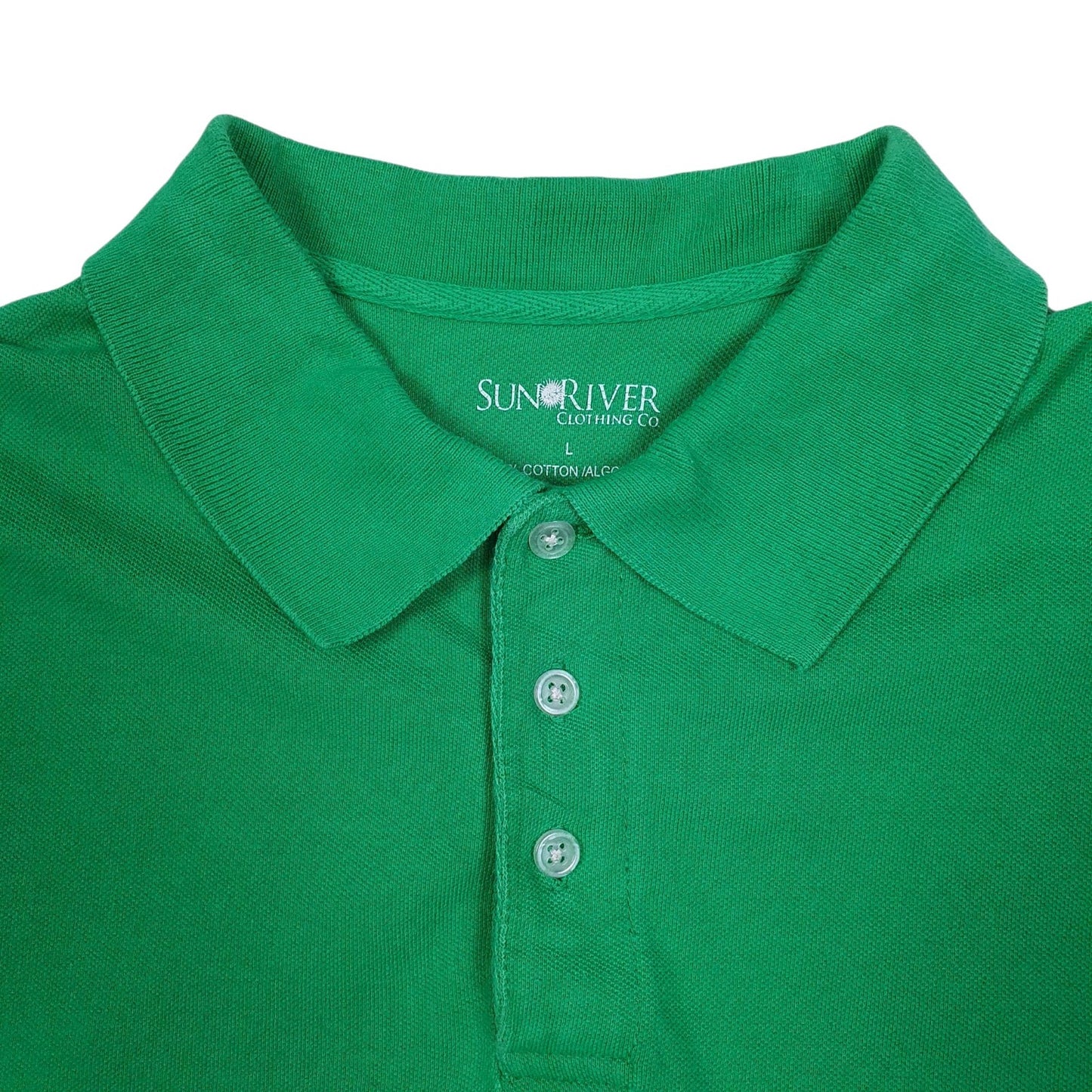 Mens Green Sun River   Polo Shirt