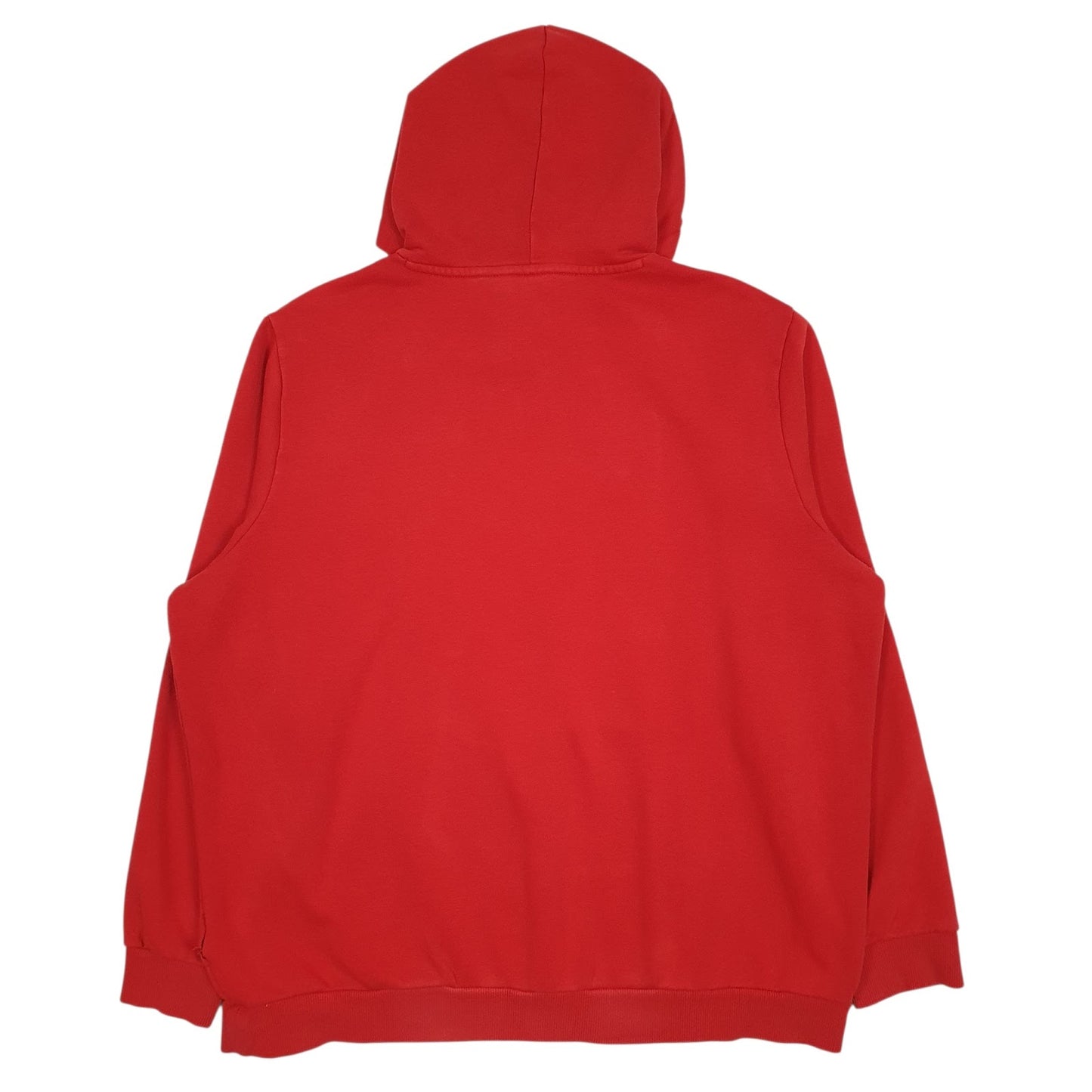 Mens Red Puma Spellout Hoodie Jumper