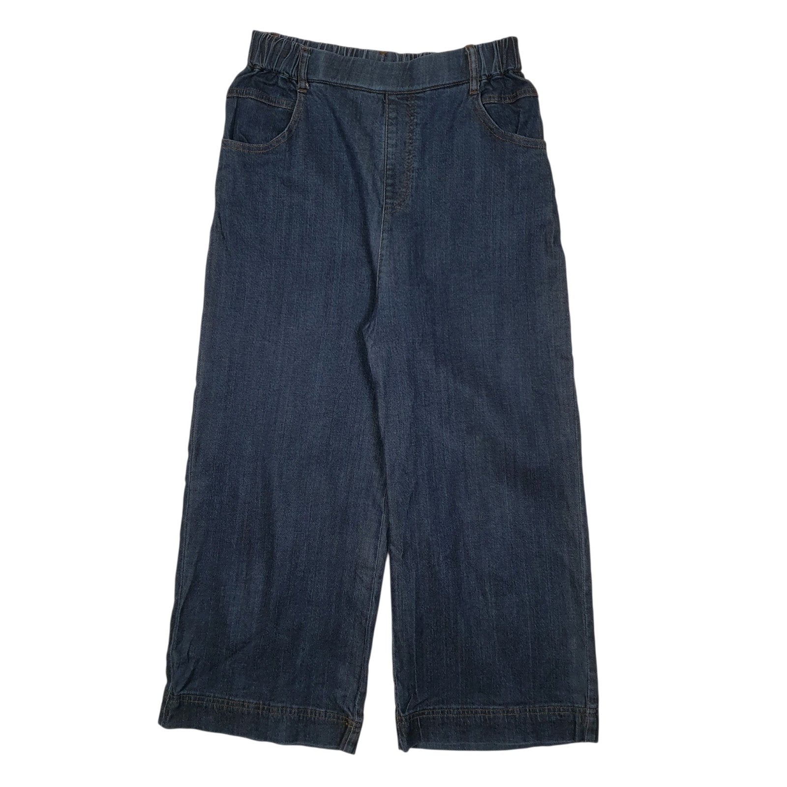 Womens Navy Unbranded Denim Style Chino Trousers