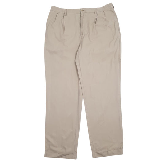 Mens Brown Polo Ralph Lauren Hammond Pant Double Pleated Chino Trousers