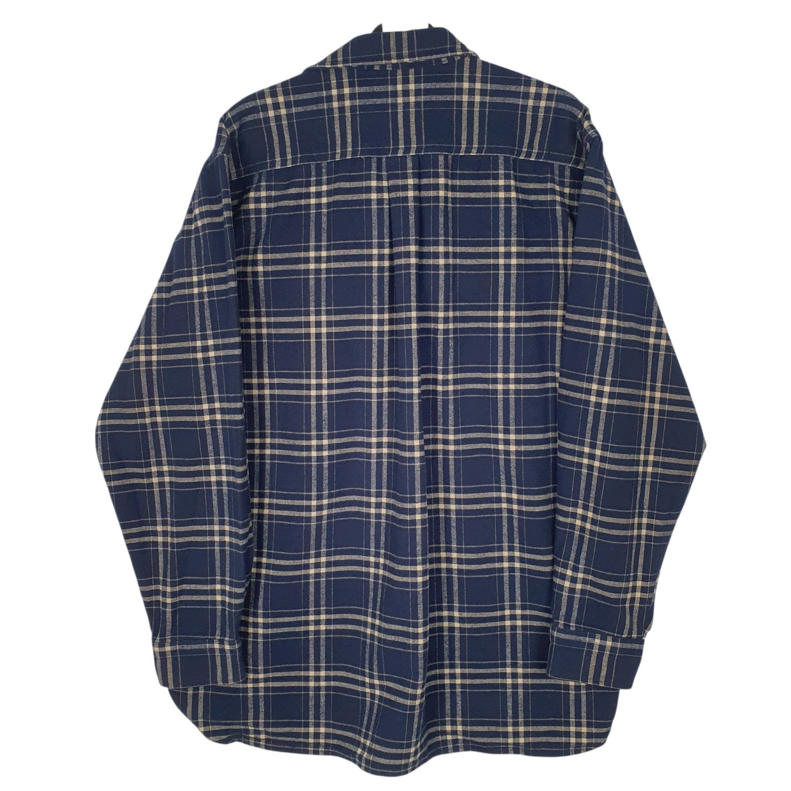 Mens Navy L.L.Bean Chamois  Shirt