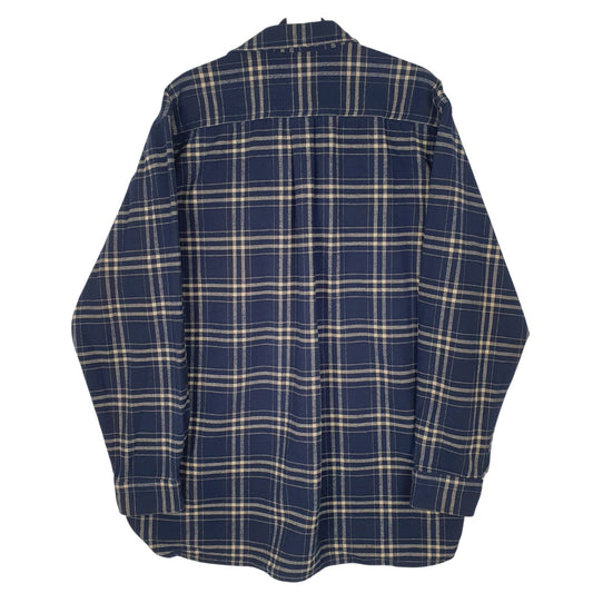 Mens Navy L.L.Bean Chamois  Shirt
